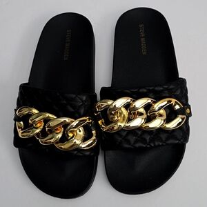 Steve Madden Slide Sandals Black 9